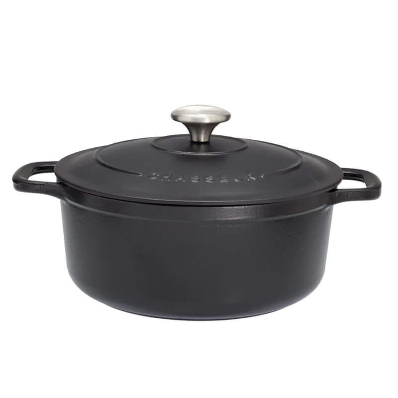 Chasseur by Dexam - 26cm Round Casserole - Matt Black
