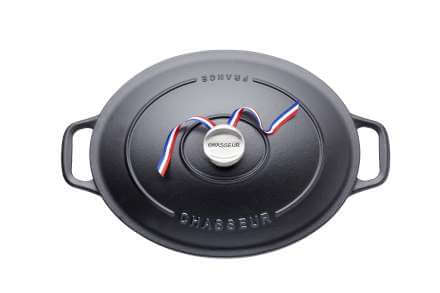 Chasseur by Dexam - 17cm Oval Casserole - Matt Black