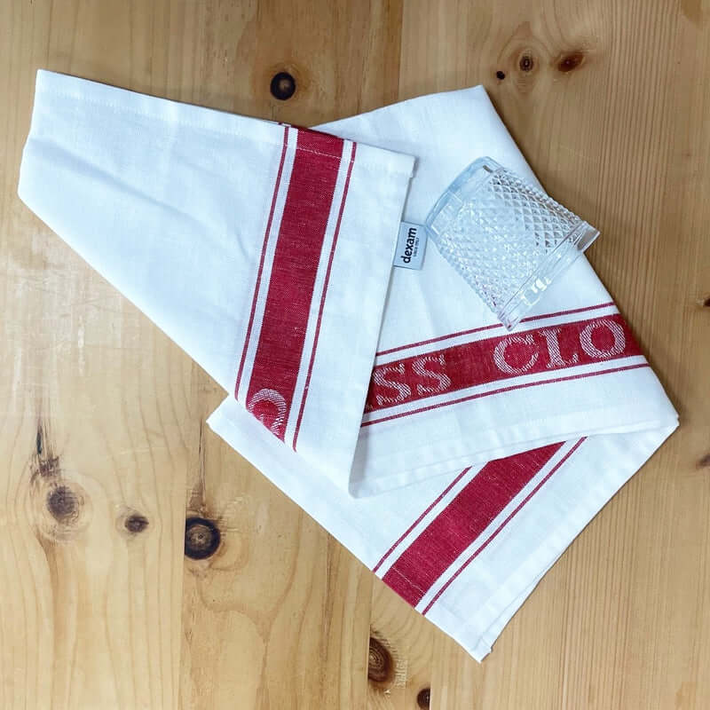 Dexam - Love Colour - Cotton Linen Glass Cloth - Red