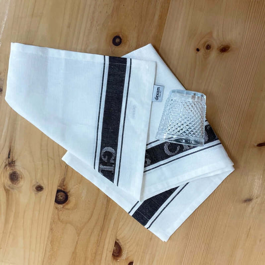 Dexam - Love Colour - Cotton Linen Glass Cloth - Black