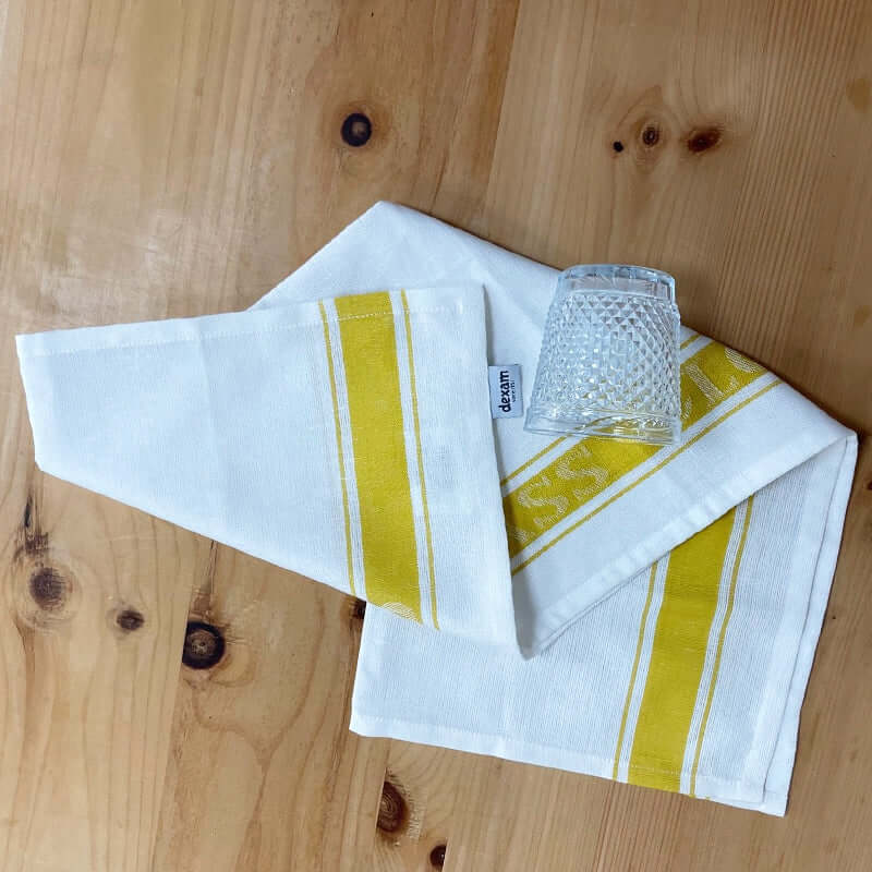 Dexam - Love Colour - Cotton Linen Glass Cloth - Ochre