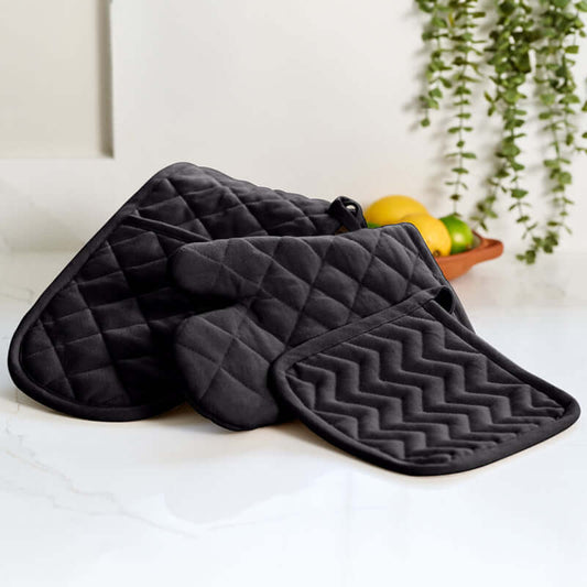 Dexam - Love Colour - Double Oven Gloves - True Black