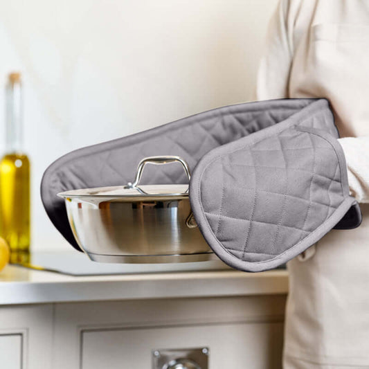 Dexam - Love Colour - Double Oven Gloves - Slate Grey