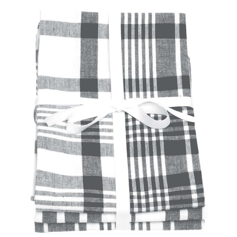 Dexam - Love Colour Set of 3 Extra Large Tea Towel - Slate Grey