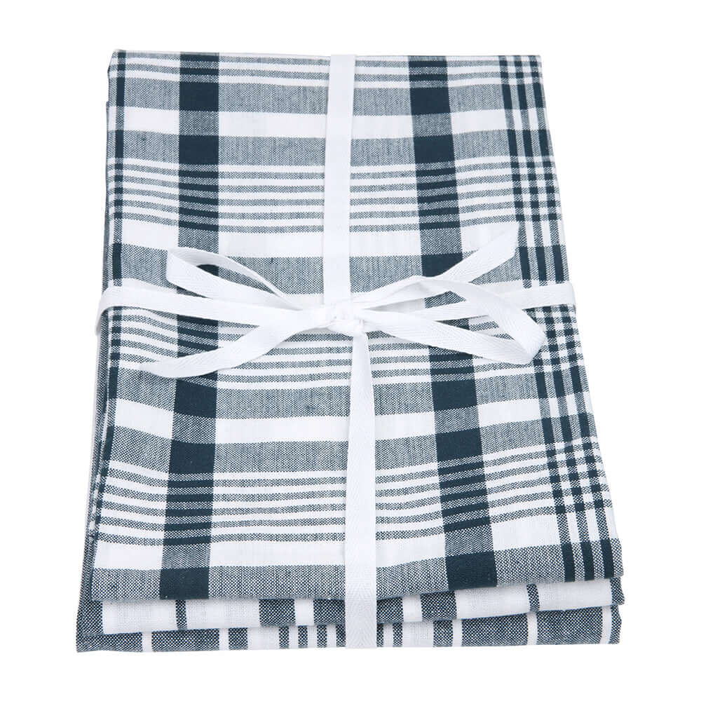 Dexam - Love Colour Set of 3 Extra Large Tea Towel - Ink Blue