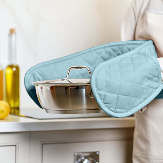 Dexam - Love Colour - Double Oven Gloves - Duck Egg
