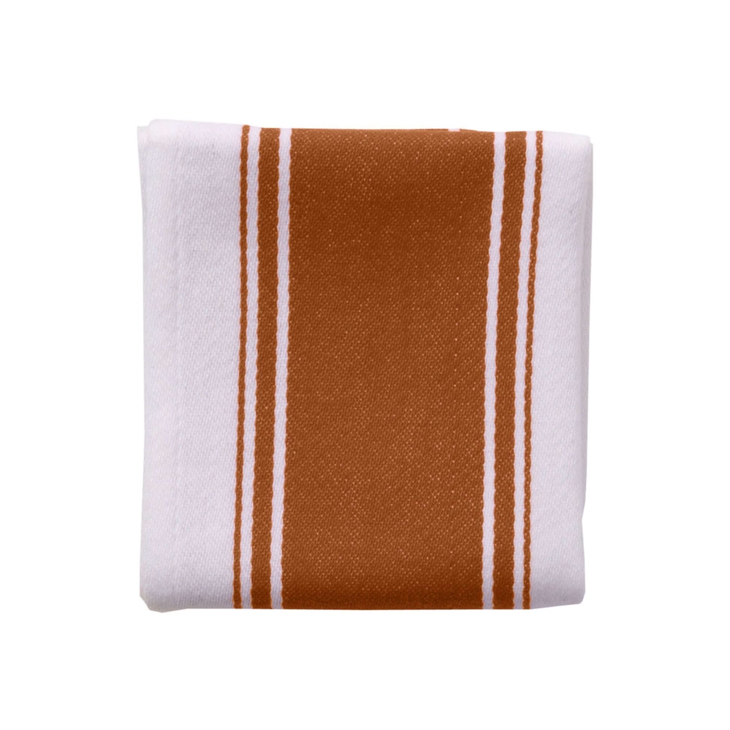 Dexam - Love Colour Tea Towel - Terracotta with center terracotta stripe and side stripes, made of 100% cotton.