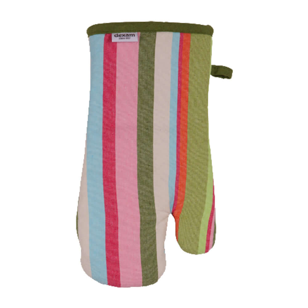 Dexam - Recycled Cotton - Green Stripe Oven Mitt