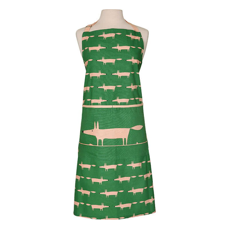 Scion Living Mr Fox Adult Apron in Mint Leaf