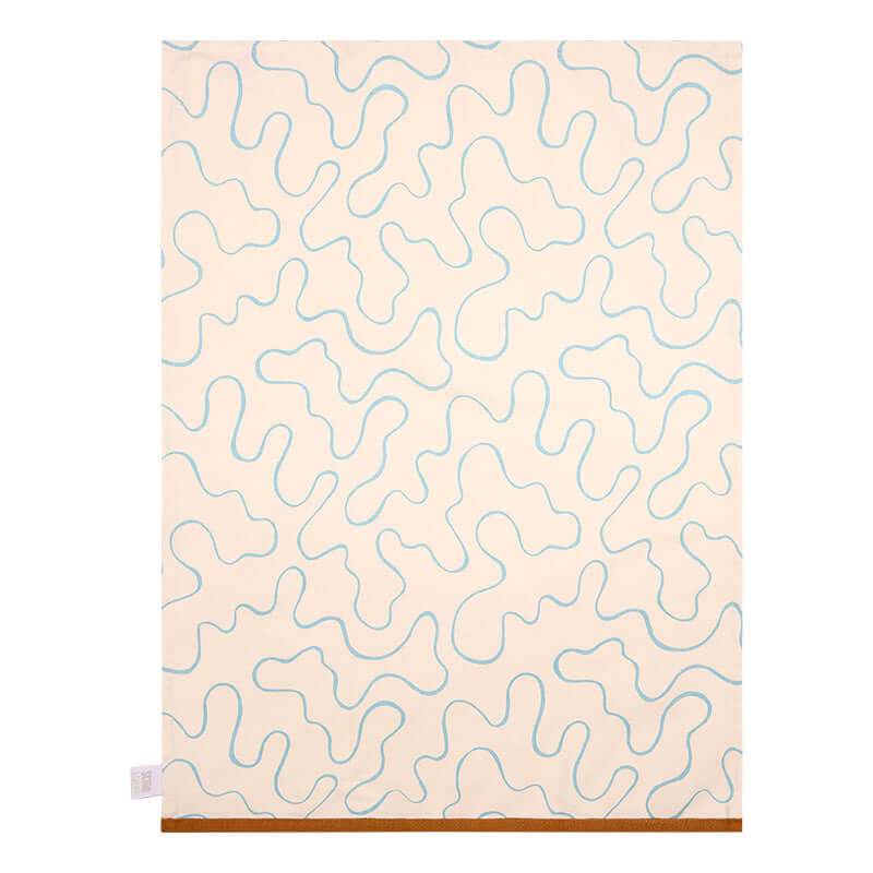 Scion Living Swim Swan set of 3 Tea Towels - Sky Blue