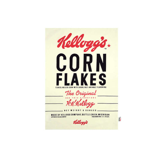 Tea Towels - Dexam Kelloggs Cornflakes Cereal Box design Set of 2