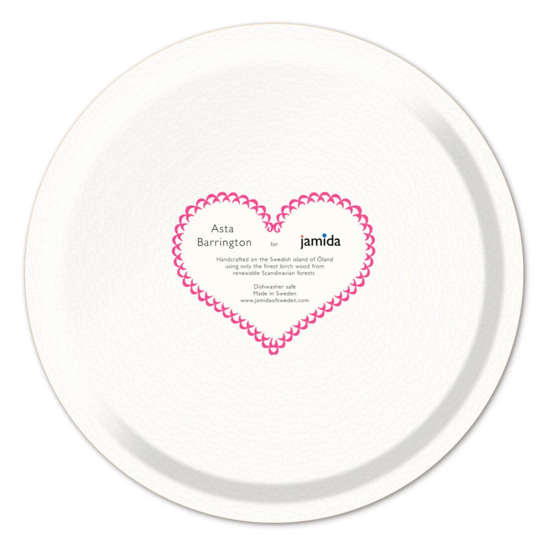 Asta Barrington Prosecco O'Clock / Bright Pink Round Tray (31cm)
