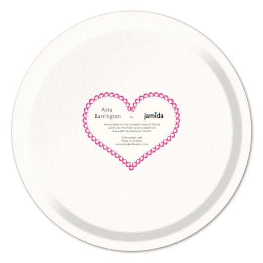 Serving tray - Asta Barrington "PROSECCO" Bright Pink - Round (31cm)