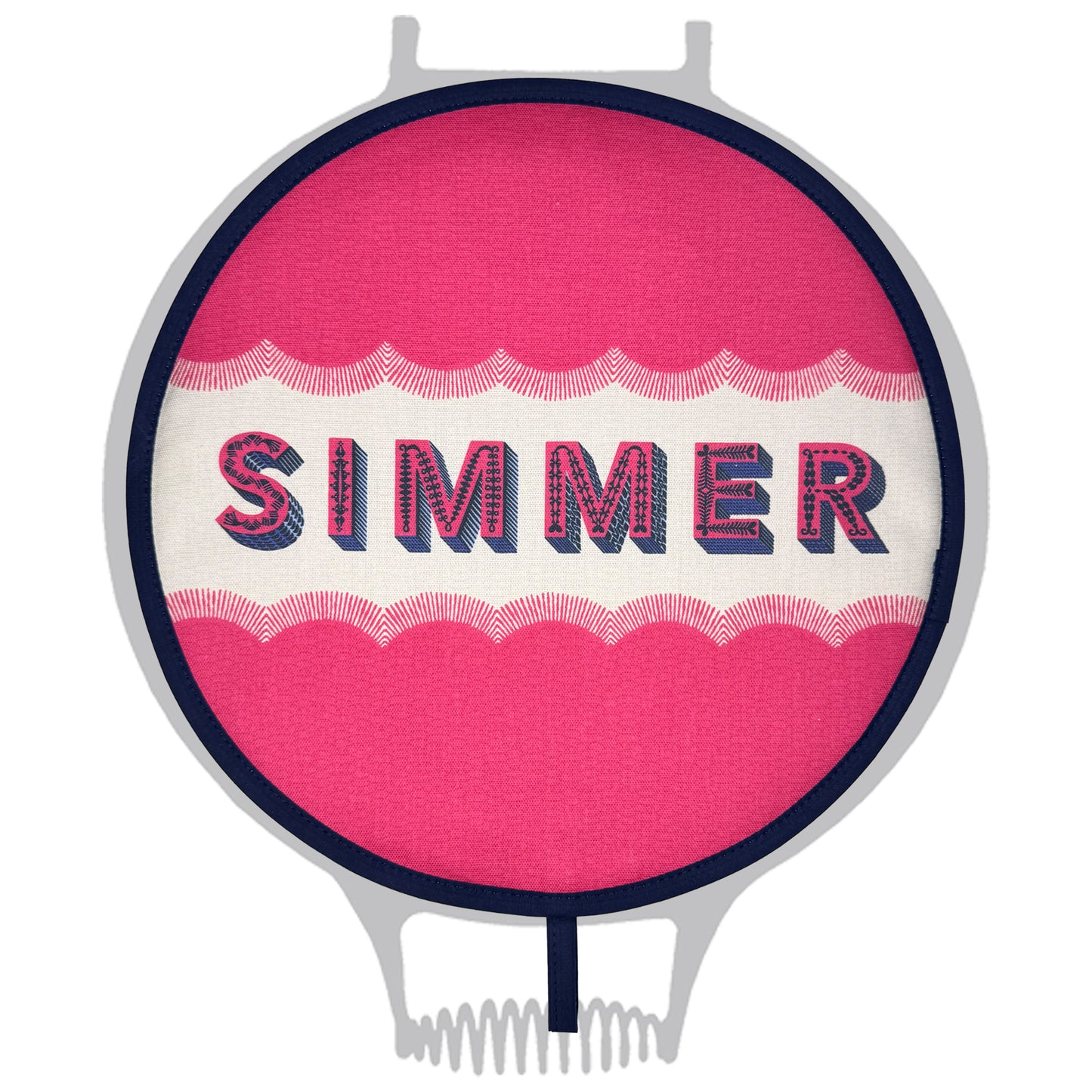 Asta Barrington Pink "SIMMER" Chef pad for use with Aga range cooker