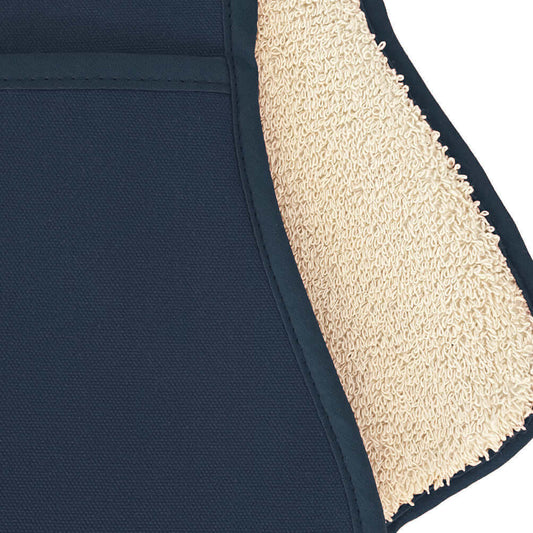 Plain Navy Double Oven Glove