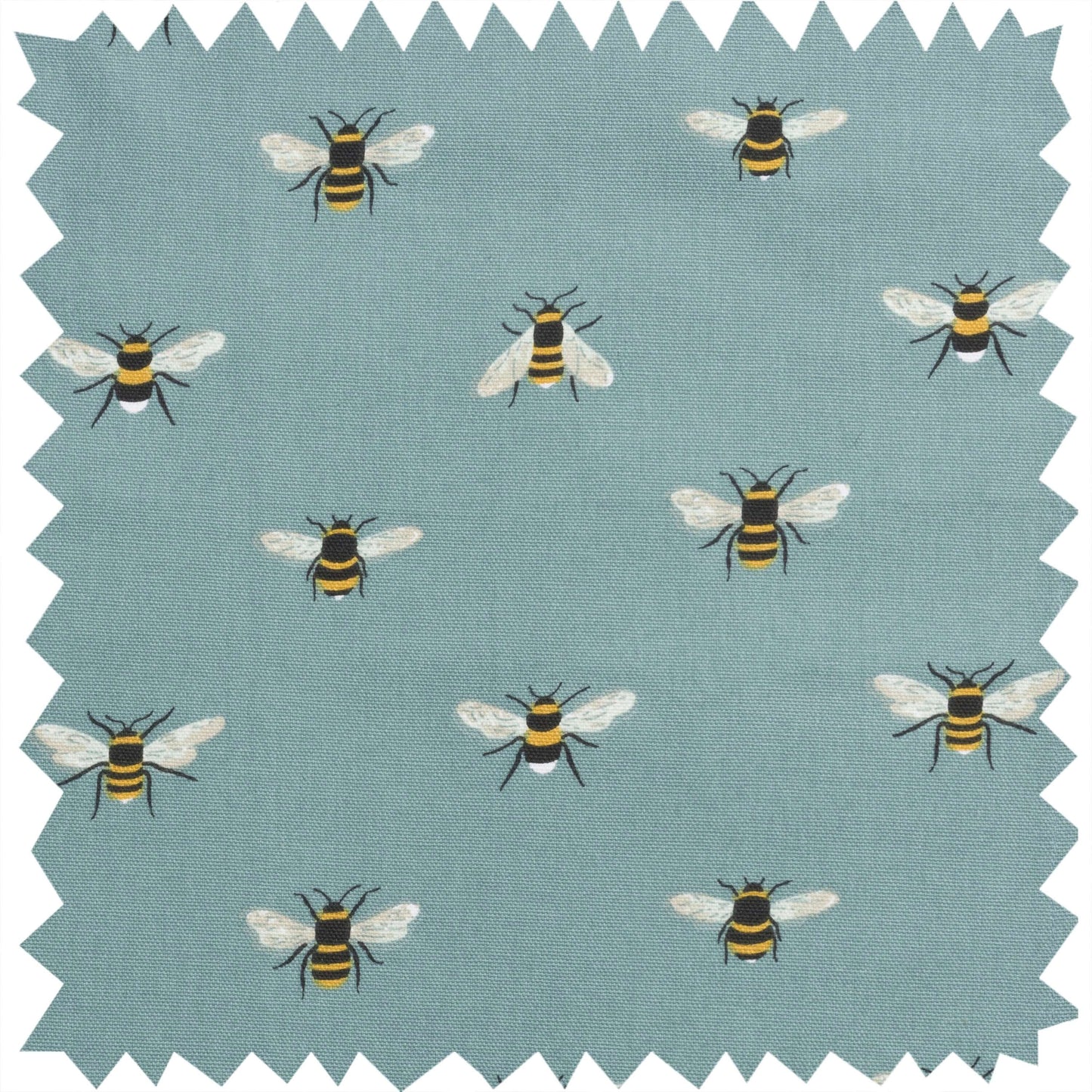 Sophie Allport "Bees" Teal Chefs Pad For Use With Aga Range Cookers featuring a teal fabric with black and yellow bees pattern.