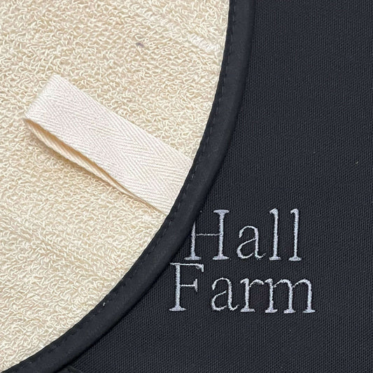 Personalised Names Chefs Pad in Plain Black for use with AGA range cooker