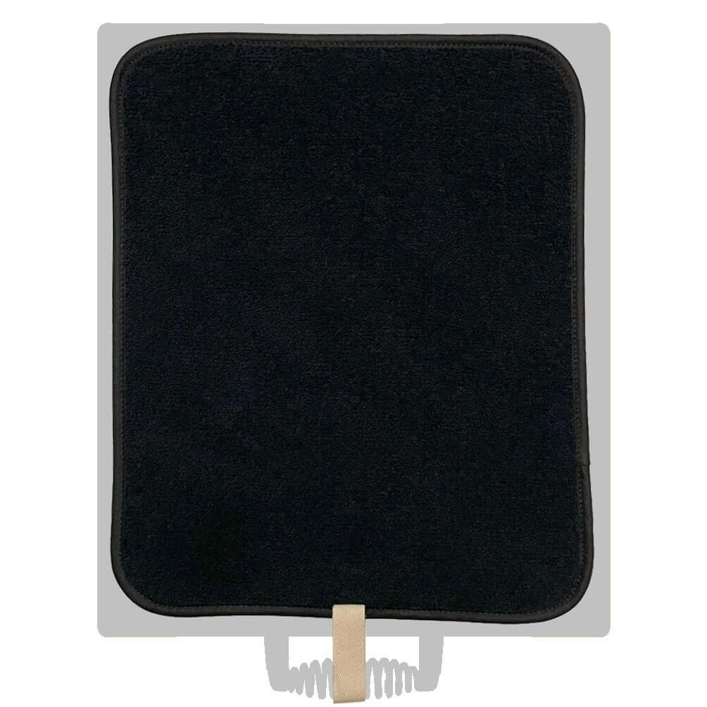 Black & Cream Towelling Everhot 100i/100+Hob Cover (Small 38.5cm)