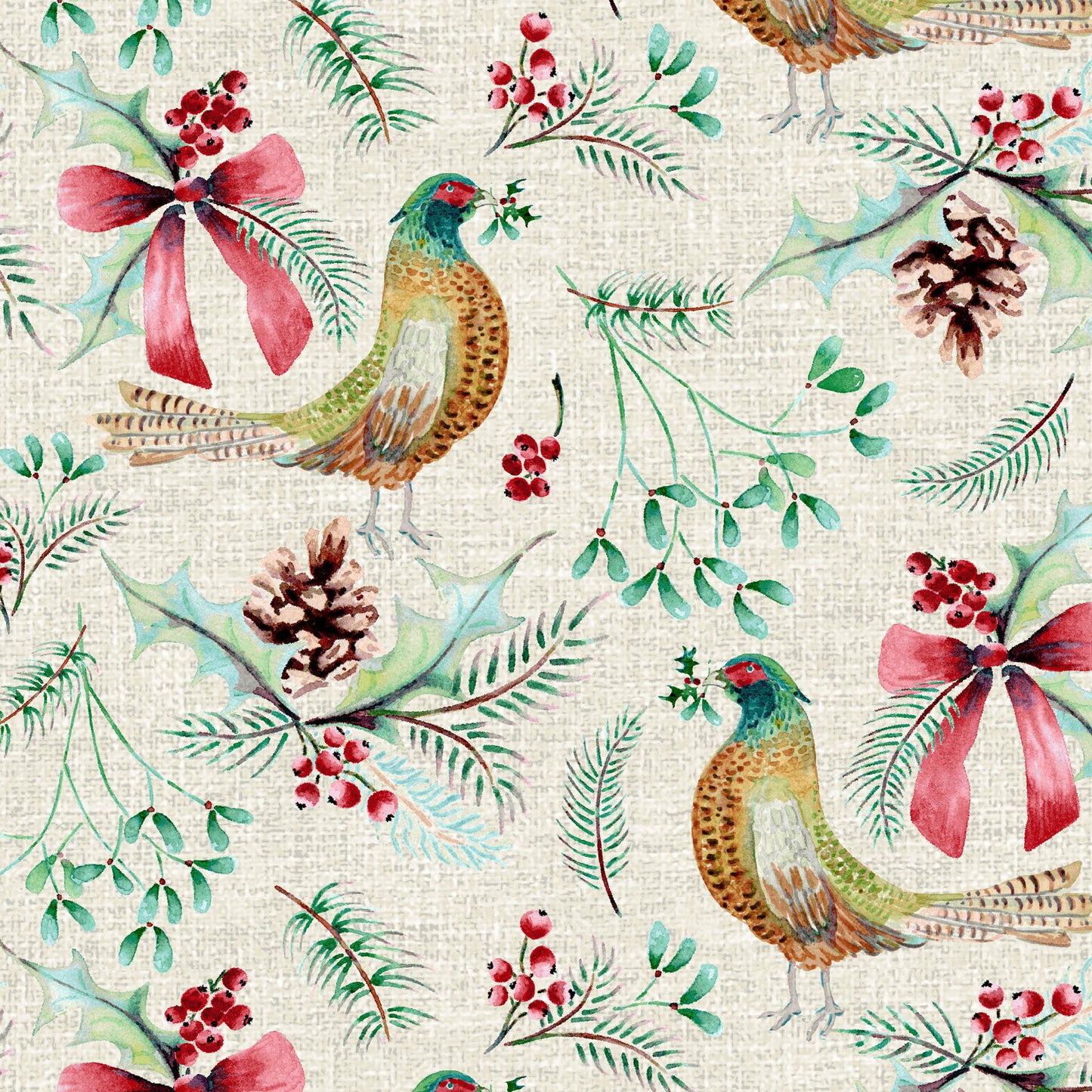 Chef Pad for AGA - Pheasants & Ribbons by Mike Doyle