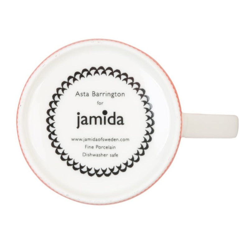 Mug - Asta Barrington - Asta Barrington "HAPPY HOUR" Fine Porcelain Mug in Orange