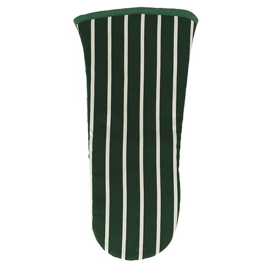 Gauntlet - The Chef Pad Shop - Butchers Stripe Racing Green Oven Gauntlet / Mitt