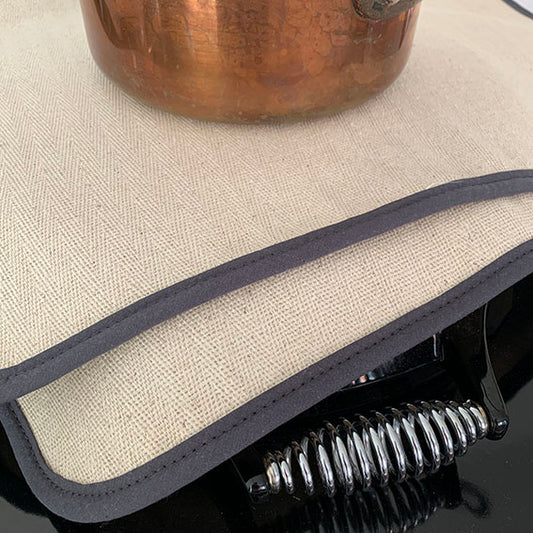 Oven Cloth - Crisp and Dene - Utility Oven Cloth With Grey Binding