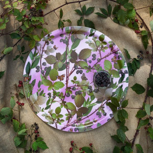 Serving Trays - Michael Angove - Michael Angove Rectangle Tray - Blackberry Round Tray (39 cm)