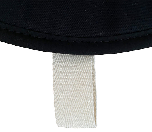 Chef Pad - Aga - The Chef Pad Shop - Plain Black Cotton Chefs Pad for use with AGA range cooker