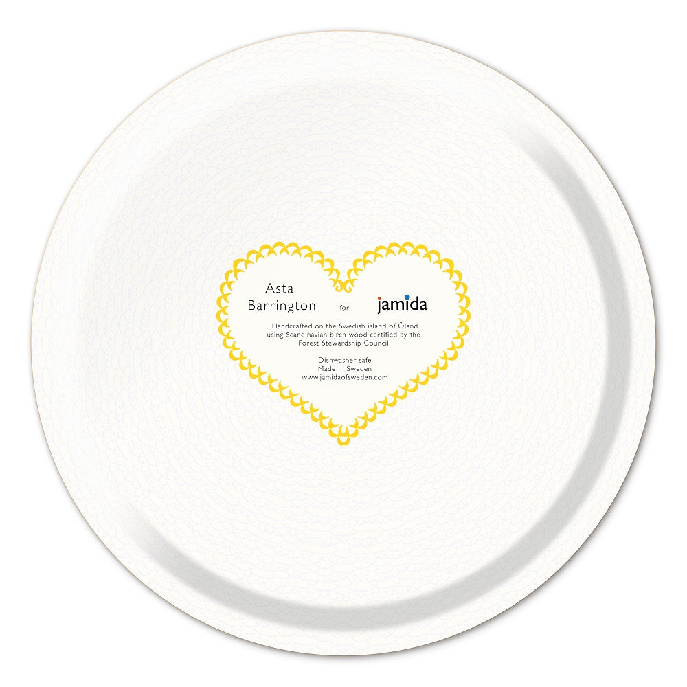 Serving Trays - Asta Barrington - Asta Barrington Yellow You & Me Round Tray (31cm)