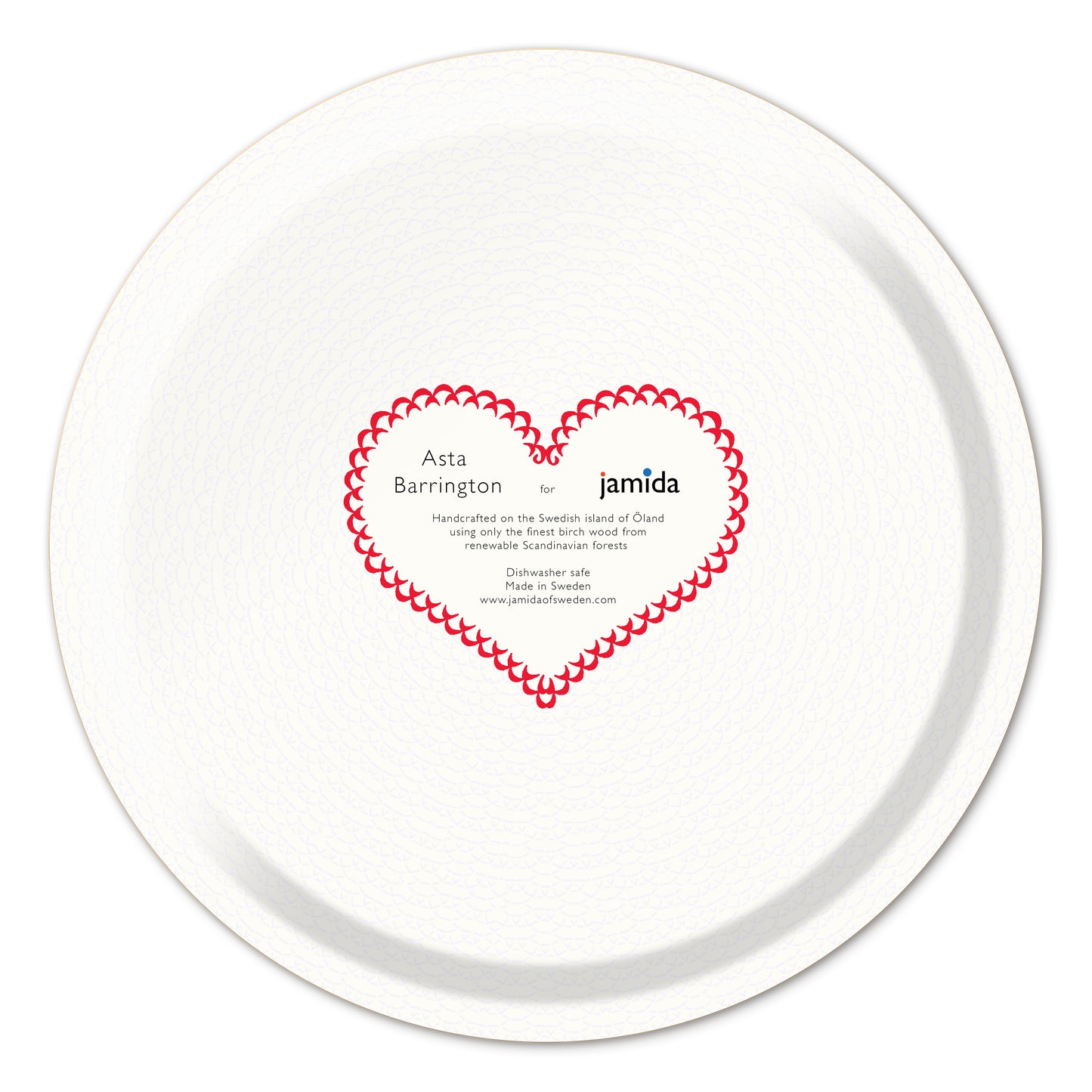 Serving Trays - Asta Barrington - Asta Barrington Red Apéritif Round Tray (31cm)