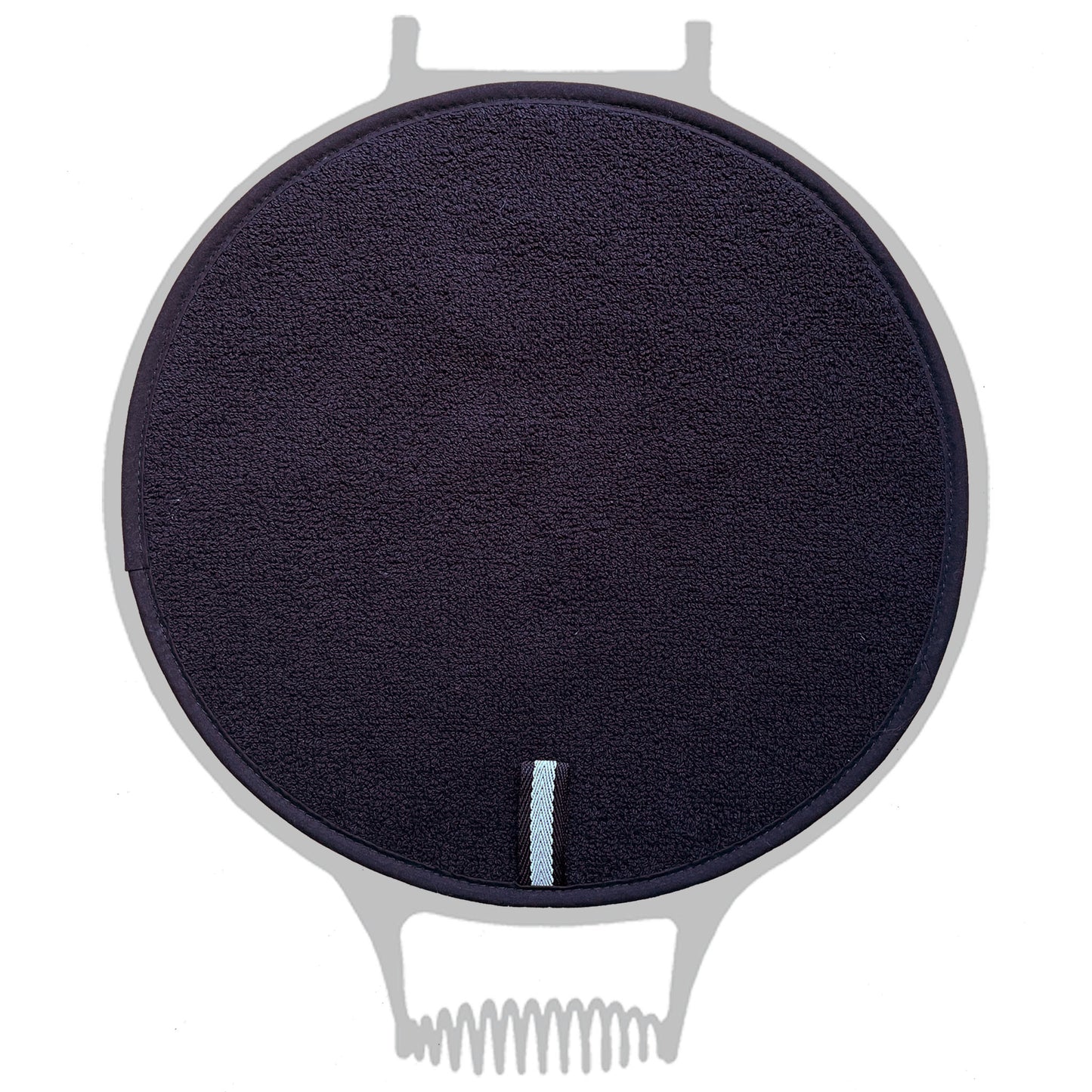 Chef Pad - Aga - The Chef Pad Shop - Insulate Range: All Black Chefs Pad with Black Binding For Use With Aga Cookers