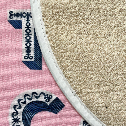 Chef Pad - Aga - Asta Barrington - Asta Barrington Pink "TEA & CAKE" Chef pad for use with Aga range cookers