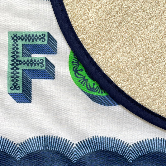 Chef Pad - Aga - Asta Barrington - Asta Barrington Navy "FOOD" Chef pad for use with Aga range cookers