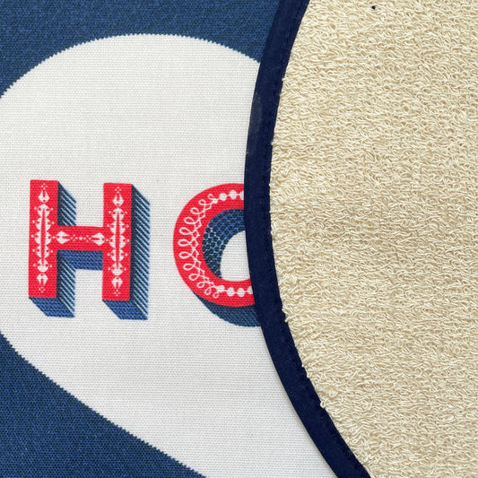 Chef Pad - Aga - Asta Barrington - Asta Barrington Navy "HOME" Chef pad for use with Aga range cookers