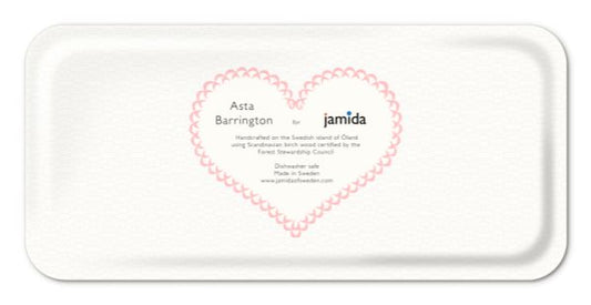 Serving Trays - Asta Barrington - Asta Barrington Pink "GIN" Rectanglular 32x15cm Tray