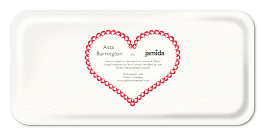 Serving Trays - Asta Barrington - Asta Barrington Red XMAS Rectangular 32x15cm Tray