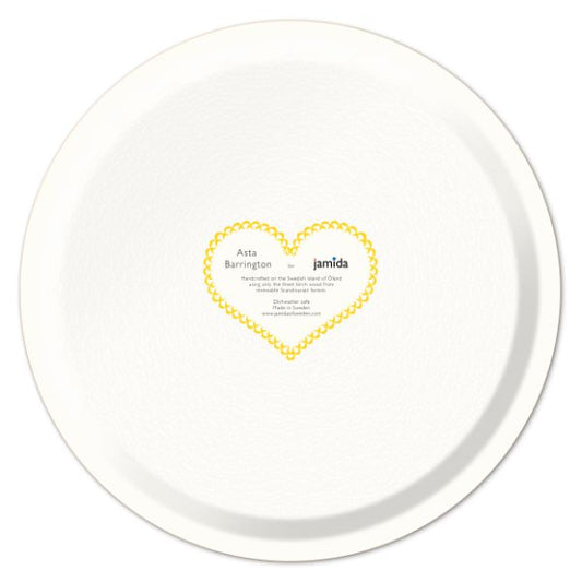 Serving Trays - Asta Barrington - Asta Barrington Yellow "GOOD MORNING" Round Tray
