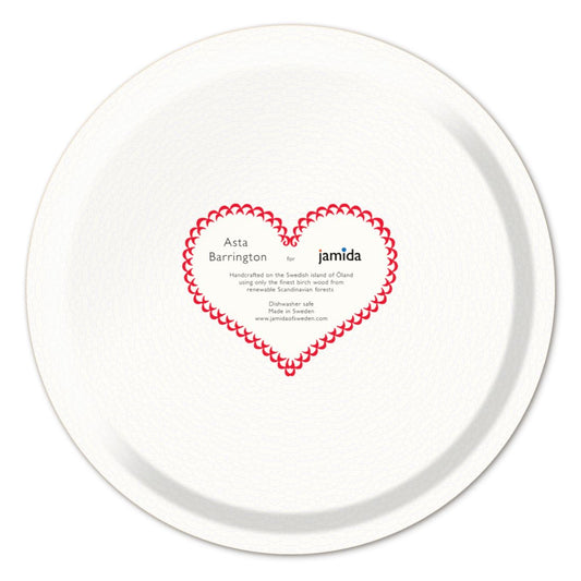 Serving Trays - Asta Barrington - Asta Barrington Red CHIPS Round Tray (31cm)
