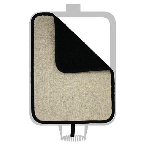 Chef Pad - Rayburn - The Chef Pad Shop - Black and Cream Towelling Hob Cover For Use With Rayburn 400 Range Cooker