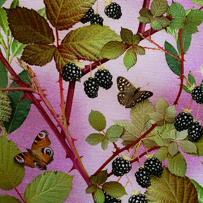 Tea Towel - Michael Angove - Michael Angove Blackberries Tea Towel