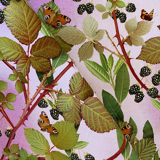 Tea Towel - Michael Angove - Michael Angove Blackberries Tea Towel