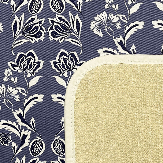 Crisp & Dene Blue Floral Everhot Hob Cover (x-Small 32.5 cm)