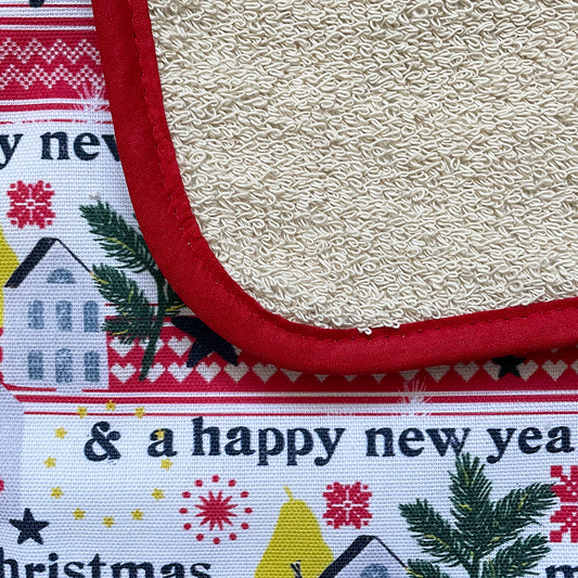 Chef Pad - Rayburn - Crisp and Dene - Christmas Village Hob Cover For Use With Rayburn Range 400 Cookers