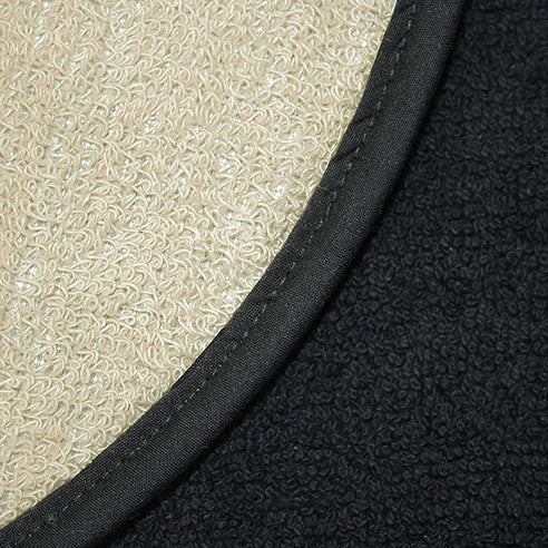 Chef Pad - Aga - The Chef Pad Shop - Classic: Black and Cream Towelling Hob Cover For Use With Aga Cookers