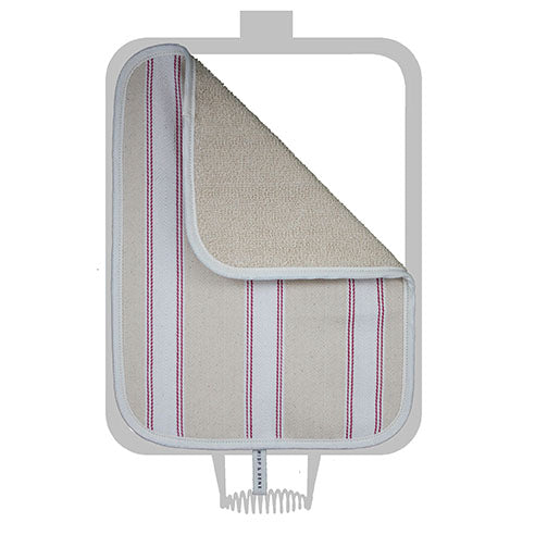 Chef Pad - Rayburn - Crisp and Dene - Pink Utility Stripe Hob Cover For Use With Rayburn Range Cooker