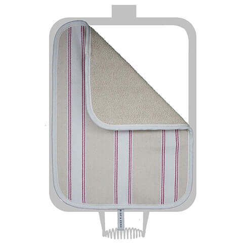 Chef Pad - Rayburn - Crisp and Dene - Pink Utility Stripe Hob Cover For Use With Rayburn Range Cooker