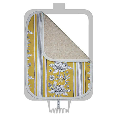 Chef Pad - Rayburn - Crisp and Dene - Yellow Vintage Floral Hob Cover For Use With Rayburn Range Cooker