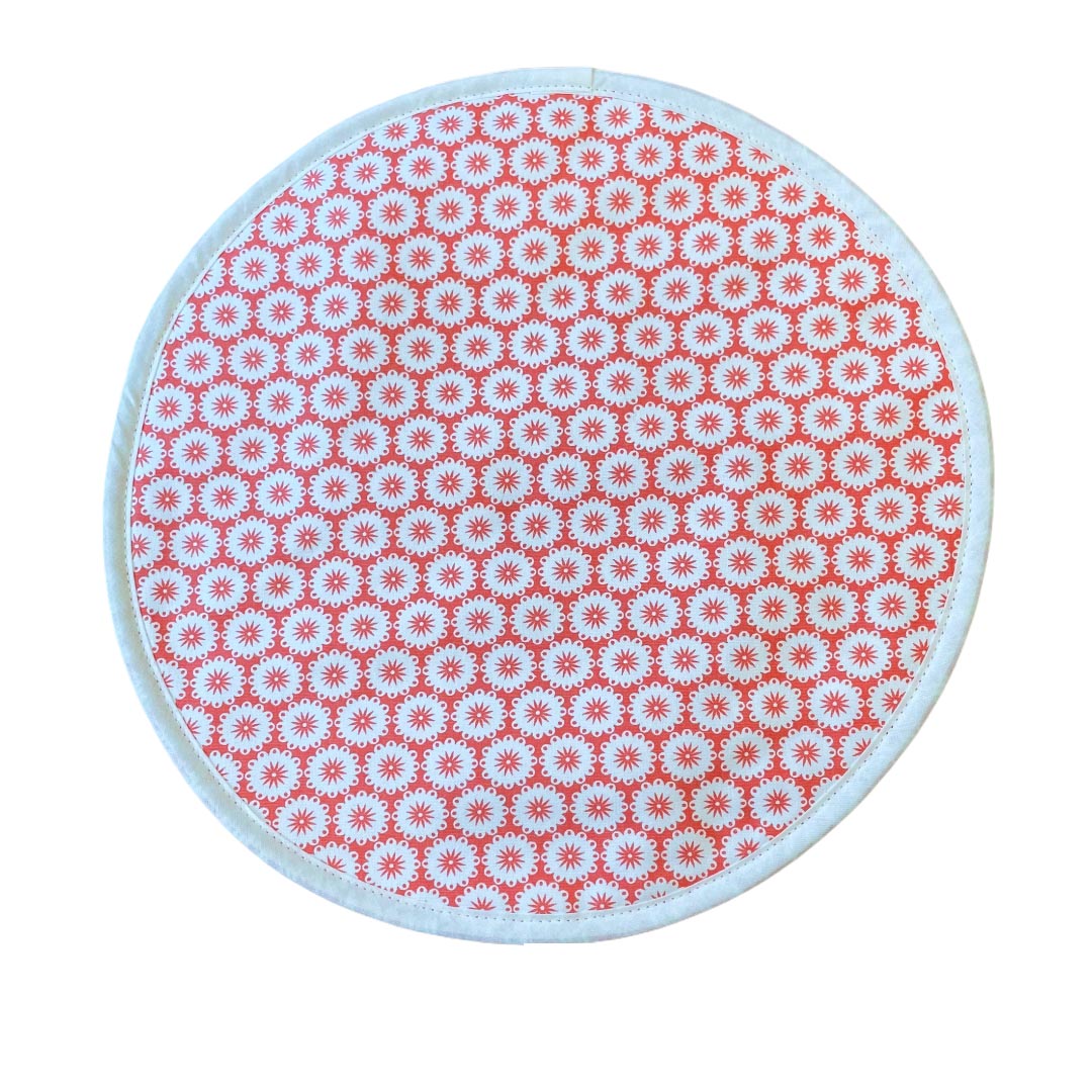 Chef Pad - Aga - Crisp and Dene - Crisp & Dene Coral Dot Chef Pad For use with Aga