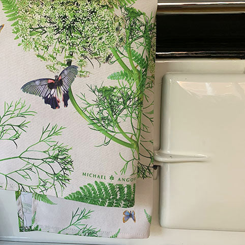 Tea Towel - Michael Angove - Michael Angove Cream Dill Tea towel