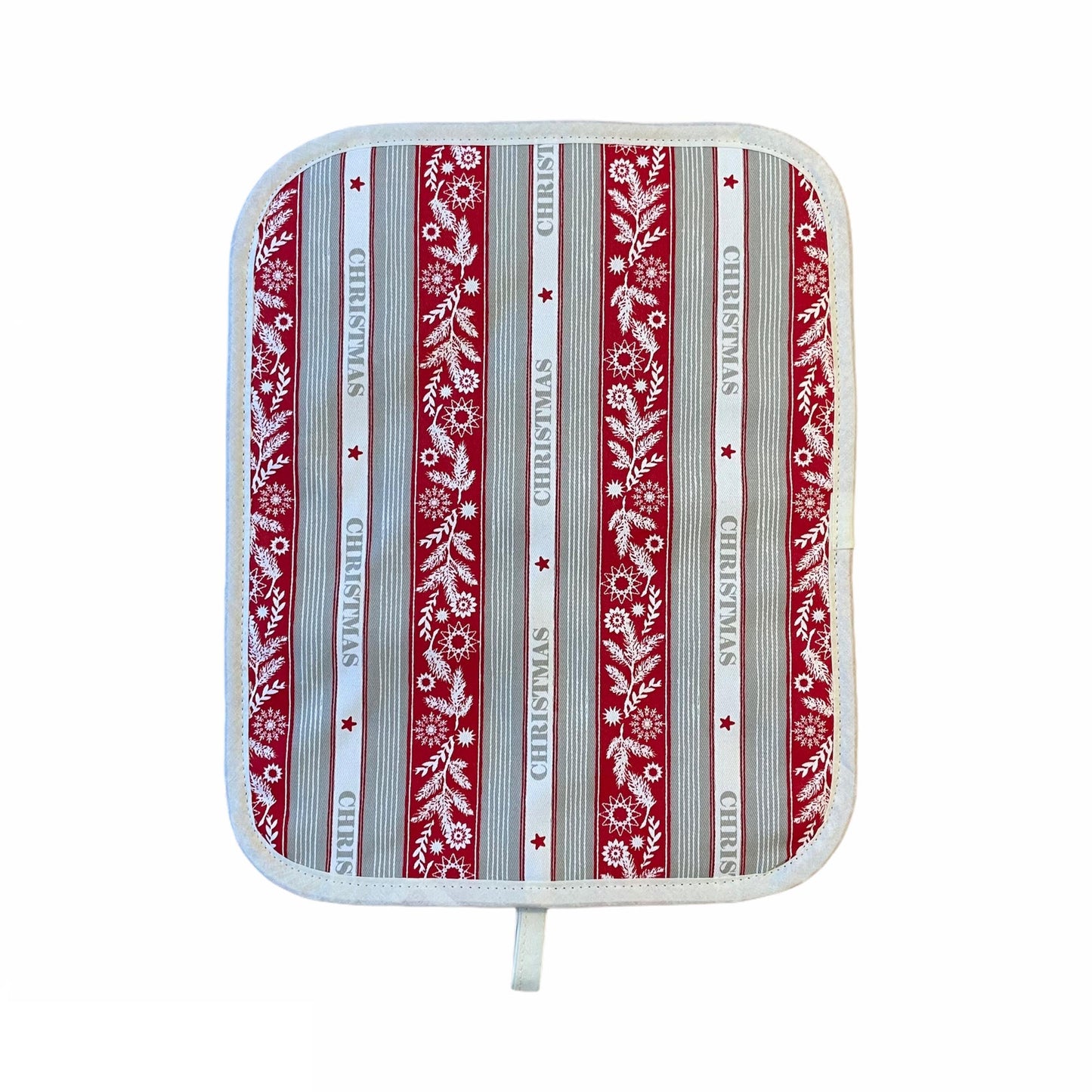 Chef Pad - Rayburn - Crisp and Dene - Crisp & Dene Christmas Stripe Chefs Pad for use with Rayburn 600 Range cookers